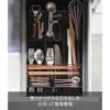 Yamazaki Expandable Slide Cutlery Tray Black Approximately Tower Drawer Storage 3383