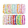 50 Pcs/100 Pcs  Wreath Set Garland Artificial Necklace  Flowers Leis Party Supplies Hanging Pendant Decoration