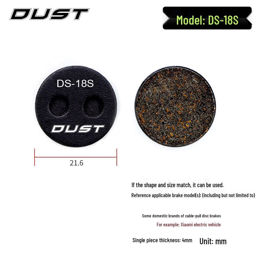 DUST Semi-Metallic Resin Disc Brake Pads for M446 E3 M355 Mountain Bikes