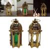 Mini Candle Lantern Vintage Style Decorative Hanging Candle Holder Wind Lamp for Halloween Wedding Decor Table Centerpiece