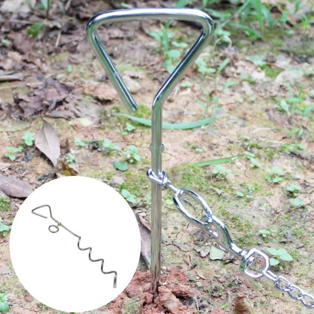 Rust-Proof Dog Ground Anchor Reinforced Dog Tether Stake Ground Spike Dog Stake Beach