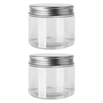 2x Empty Storage Jars Kitchen Canisters Multipurpose Refillable Canning Jar Cosmetics Container for