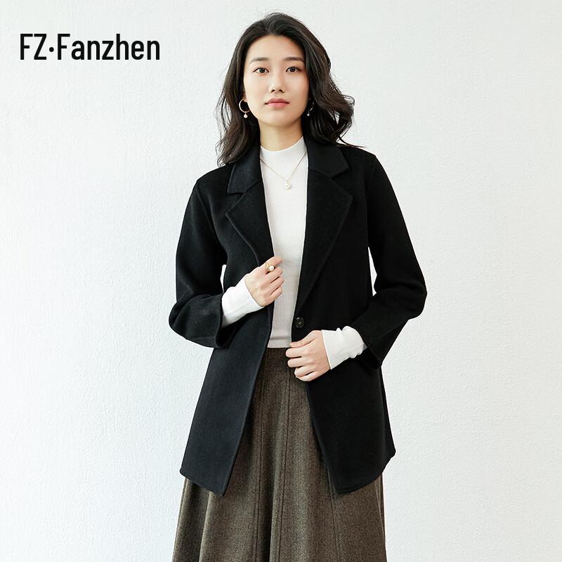 Women's 100% Wool Mid-length Belted Coat