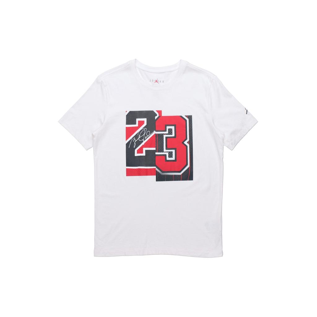 Jordan T Shirts Men's White Crew Neck Moderate Straight Fit CZ2349-100
