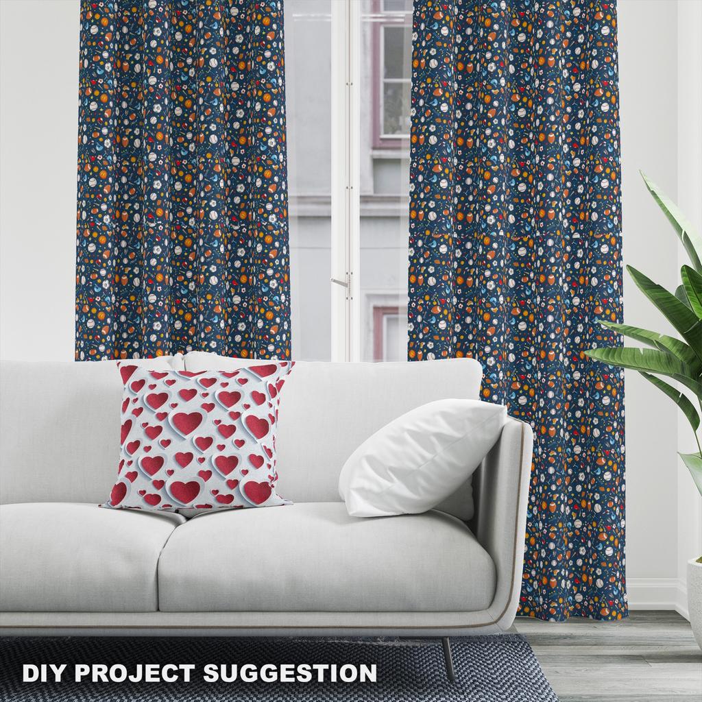 Royal Samt Stoff Polyester Zum Nähen - Motiv Bälle Für Das Spiel