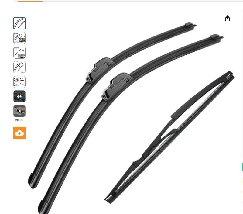 

For Fiat Punto 188 1999-2005 22 + 18 + 14 Wipers Wipers Punto 188 1999-2005 22+18+14