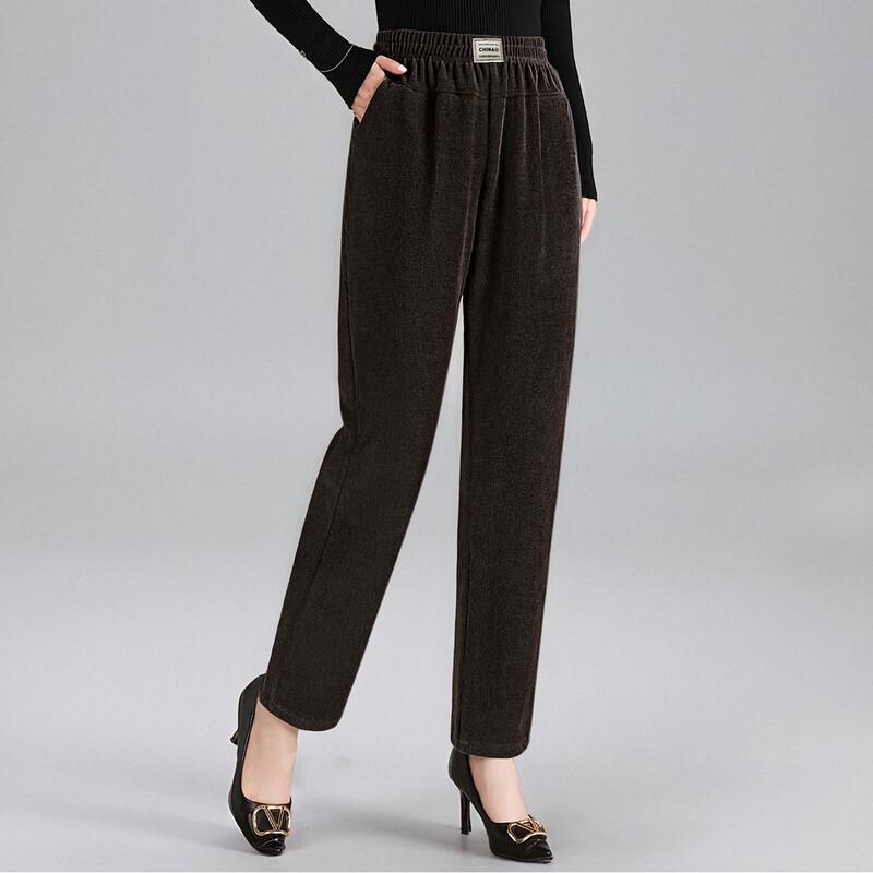 Paster Women s Autumn Corduroy Tapered Pants 4XL