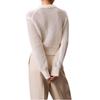 Calvin Klein Comfortable Hollow Soft Casual Solid Color Long Sleeve Sweater Women sweater 44C335G-YAS