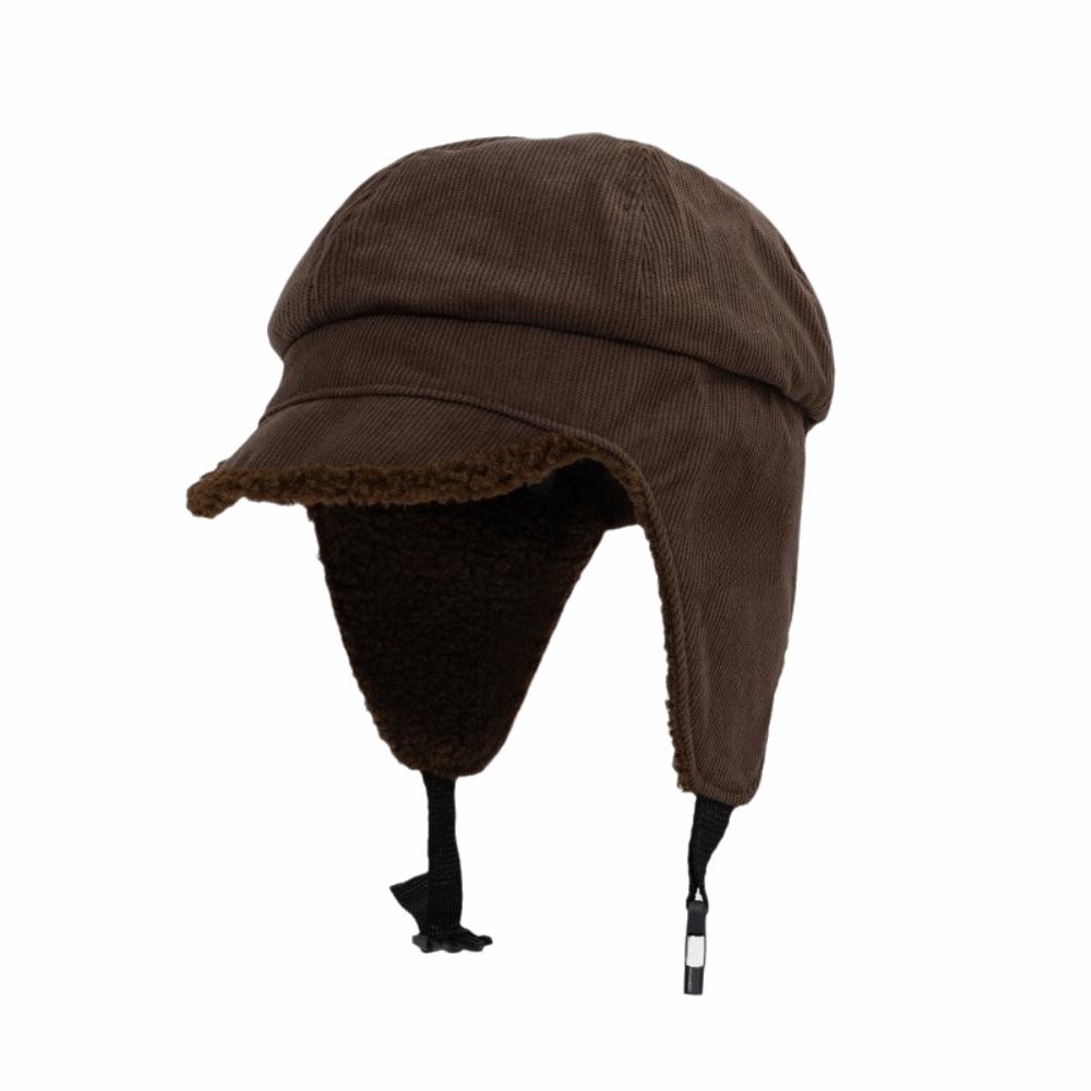 Plush Cold-Proof Ear-Covering Hat Fleece-Lined Thick Windproof Ski Hat Motorcycle Hat Winter