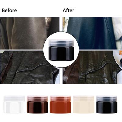 50ml Resin Leather Dye Paint DIY Paint Leather Craft Leather Shoes Repair for Furniture Couches Colour Restorer for Scuffs