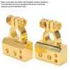 Pair Car Battery Terminal Connector Top Post Negative Positive Zinc Alloy Oxidation ResistantGold