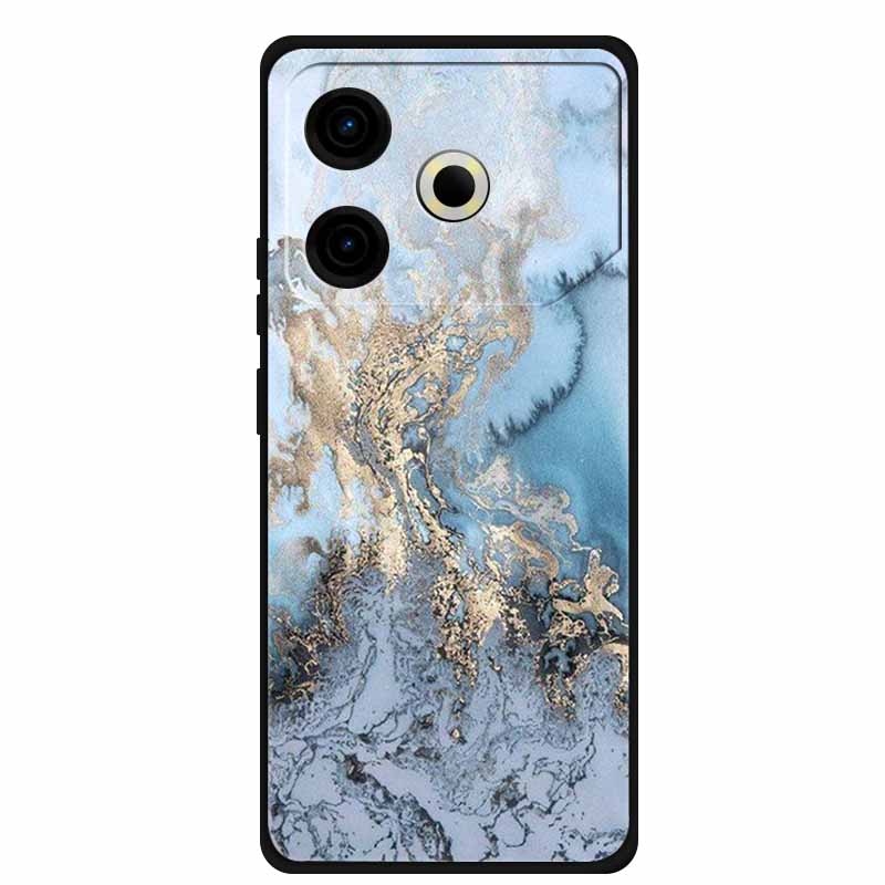 Phone Case For Tecno Pova6 Neo TPU Back Coque for Pova 6 Neo Marble Colour Soft Cover Protective Funda Luxury Silicone Shell