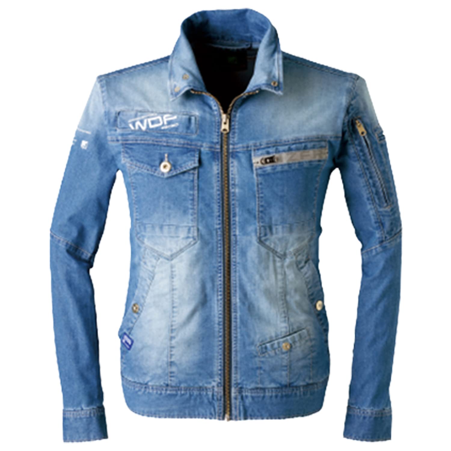 

Eyes Frontier Ультрадезодорирующая Эластичная 3D Рабочая Размер Водяной Синий Куртка, Деним, 5190D, 4L, 33,