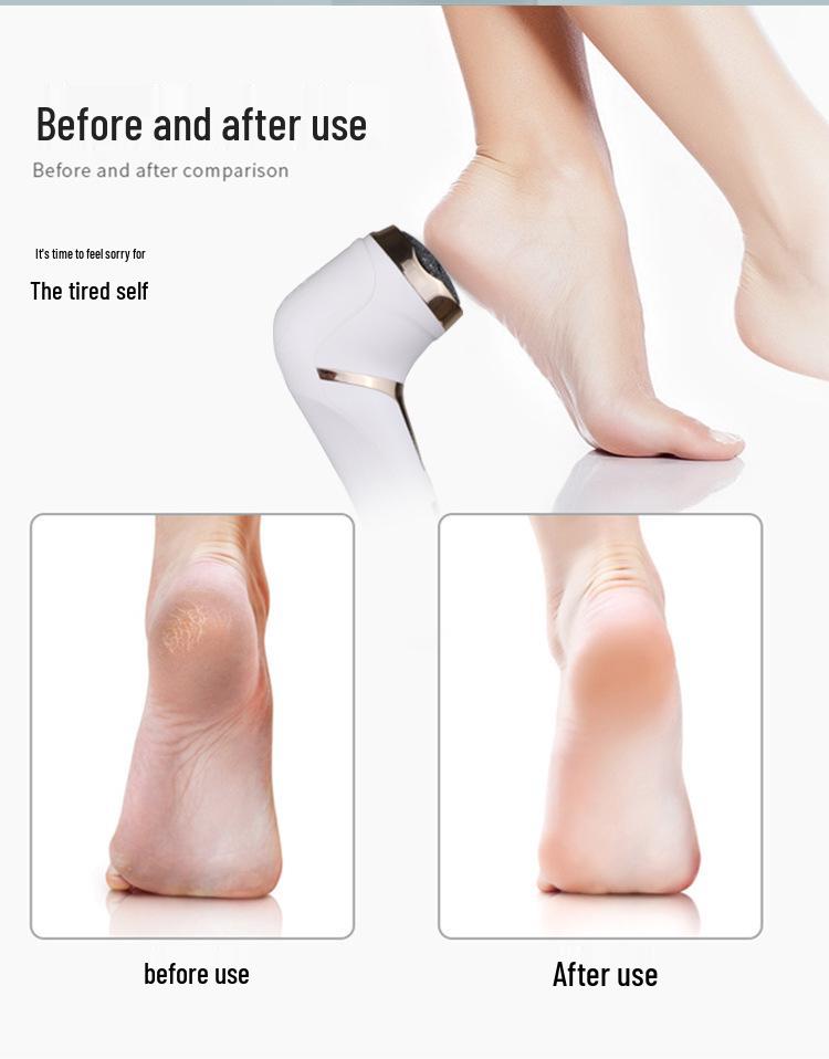 Rechargeable Waterproof Electric Foot Exfoliator with Digital Display