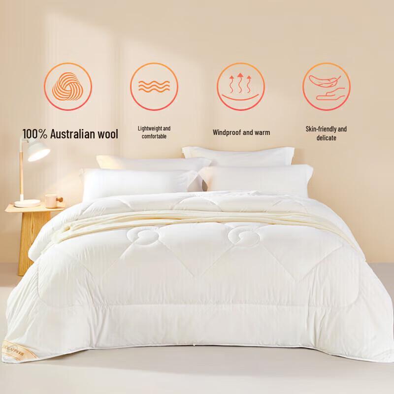 LUOLAI Australian Anti-Mite Wool Winter Duvet