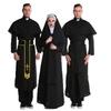 Halloween Male Priest Female Nun Cosplay Costume Couple Osplay Priest Costume Nun Stage Costume