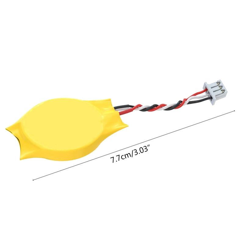 10pcs/ Notebook BIOS CMOS battery -laptop battery CR2032 with 3 Wires 3Pin motherboard battery with wire 3V With adhesiv