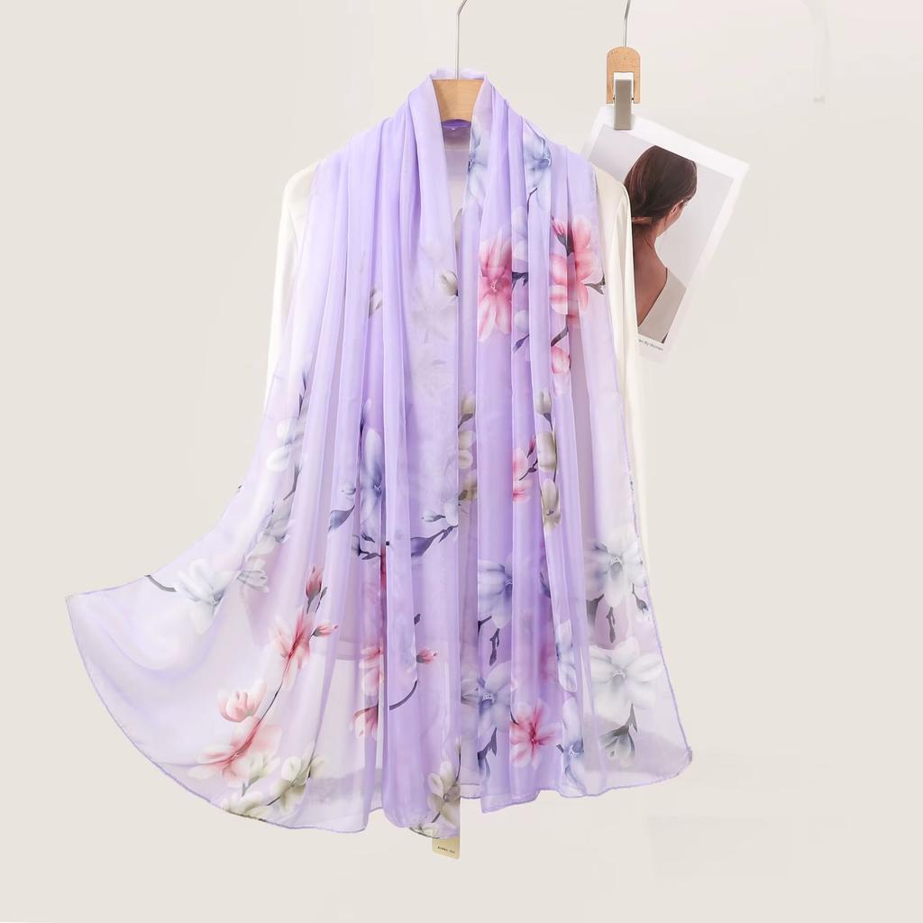 Silk Scarf Fashion Neck Oversize  Foulard Female Headbanda Luxury Hijab Women Warm Pashmina Scarves Echarpe Shawl Large Wrap