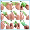 NUOLUX Glitter Origami 100 Pearl Hologram Laser Aurora 10 Assorted Colors Paper, 15cm, Sheets, Colors, Single-Sided,