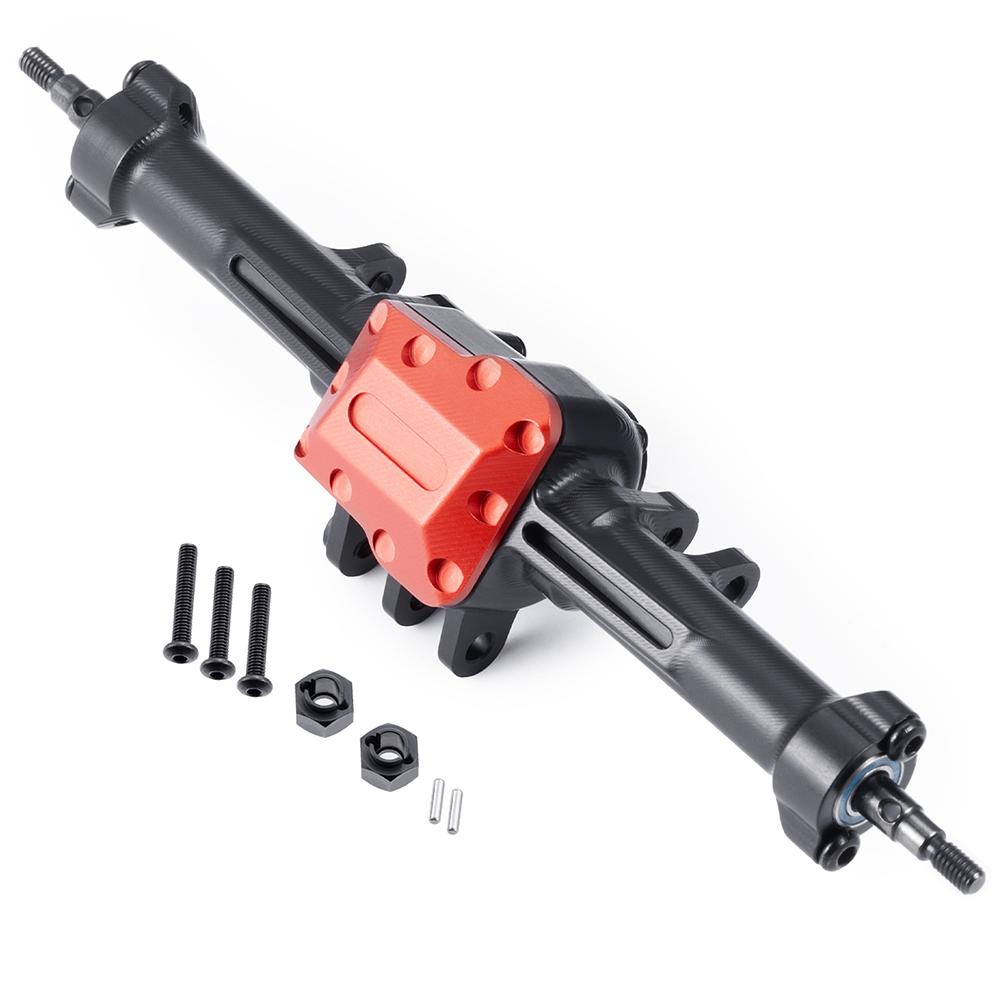 YEAHRUN Aluminum Extended Front Rear Axles for 1/18 RC Micro Crawler Car TRX4M Defender Bronco High Trail K10 Parts