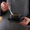 Frosted Ceramic Espresso Cup & Saucer Set