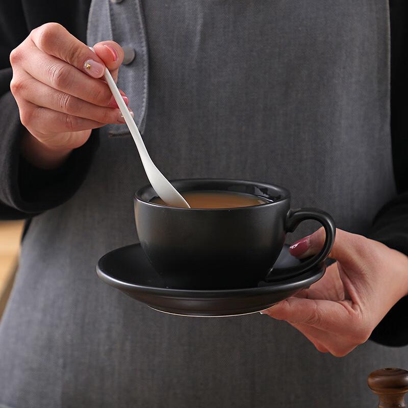 Frosted Ceramic Espresso Cup & Saucer Set