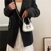 Trendy Single Shoulder Handbag Simple Earphone Bag Korean 2024 New Butterfly Bow Chain Crossbody Bag Women Black