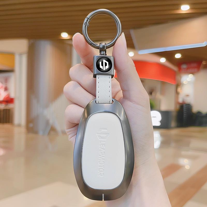Metal Edge High-End Key Case for 25 Leapmotor Models: Compatible with B10, B01, C01, C10, C11, C16 Car Remote Controls