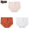 3 Pcs/lot Women's Underpants Soft Cotton Panties Girls High Waist Briefs Striped Panty Sexy Female Underwear Big Size M-XXL