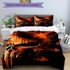 3pcs Punisher Butterflies Skull Bedding Set, Includes 1 Comforter + 2 Pillowcases, Without Pillow Inserts, Soft Comfortable, Lightweight Bre
