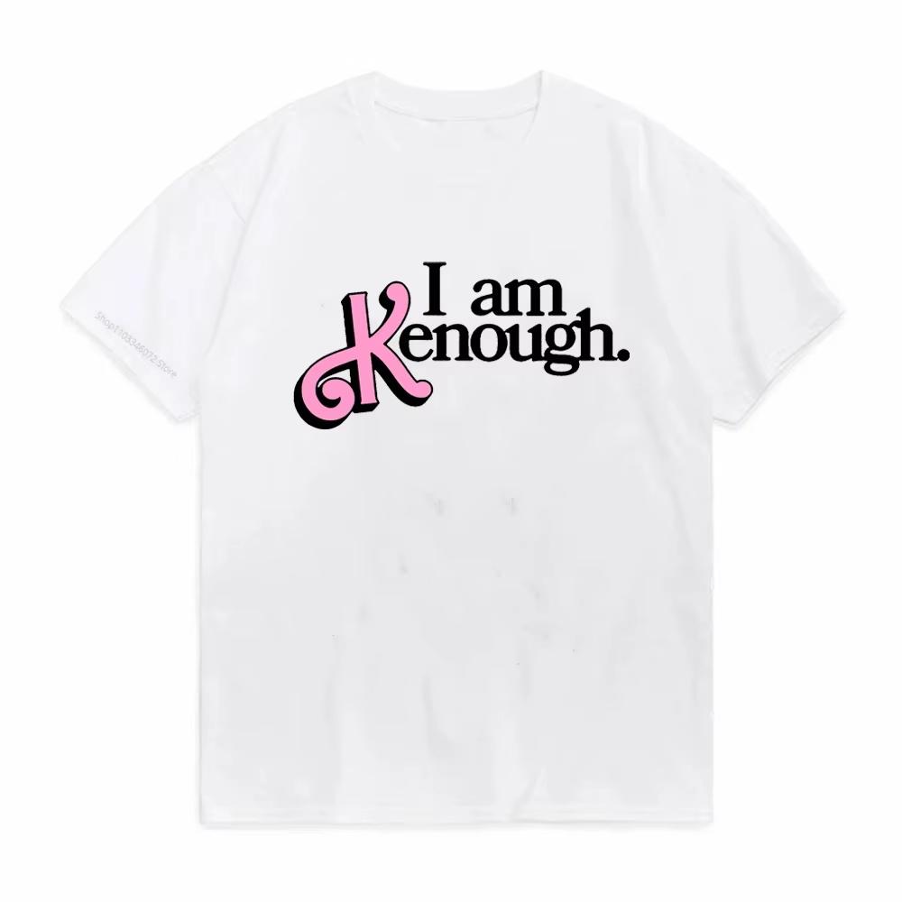 I Am Kenough Barbenheimer Tshirts 100 Cotton Tshirts Casual Summer Loose Graphic T Shirts Oneck Clothes Vintage Streetwear