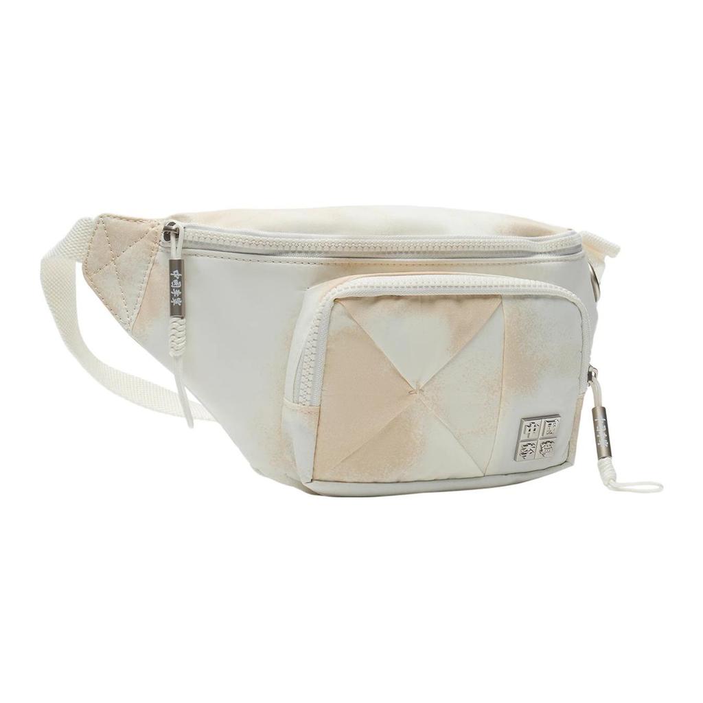 New LiNing Fabric Crossbody Bag, Fanny Pack, Sling Bag Unisex Ecru ABDS132-2
