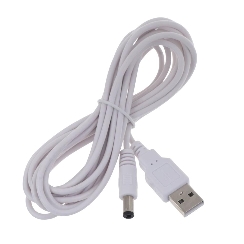 USB 2.0 A-Type Male to 5.5 x 2.5mm DC 5V Power Plug Connector Router Speaker Charging Cable