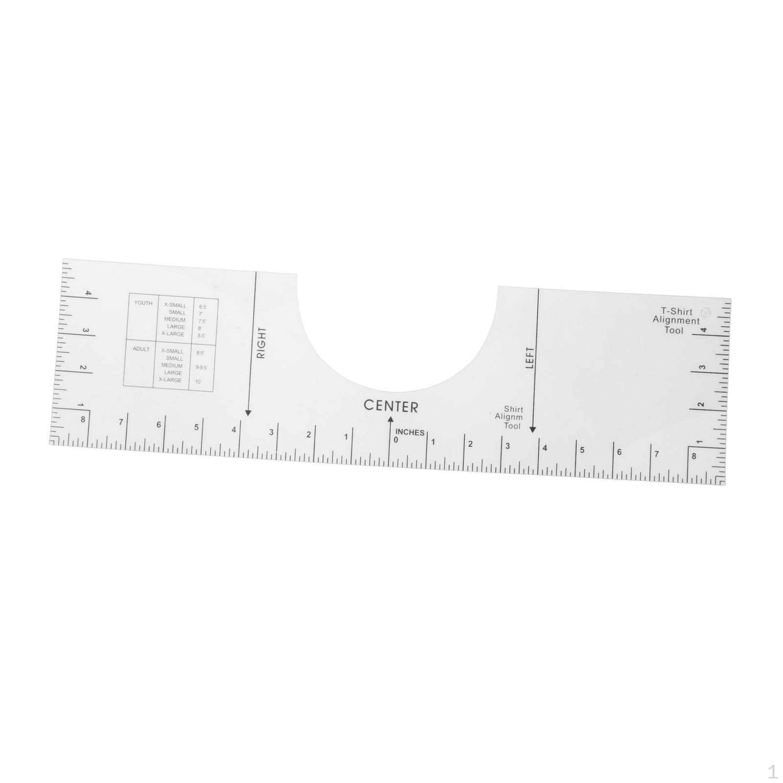 Ruler Guide for , T Shirt Rulers to Center Designs, Replacement T-shirt Applying and 18x5 inch