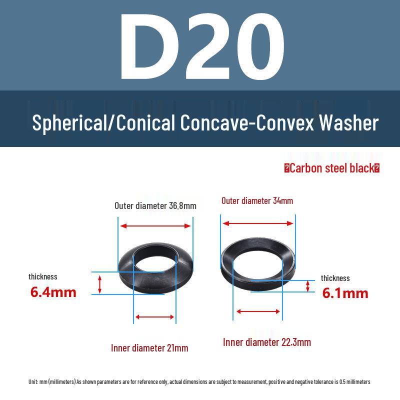 304 Stainless Steel Spherical Tapered Gasket - Concave-Convex Combination