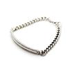 [World Accessories Carmelo] Chain Bracelet Plate Sterling Silver 925 Women's Good Vibrations