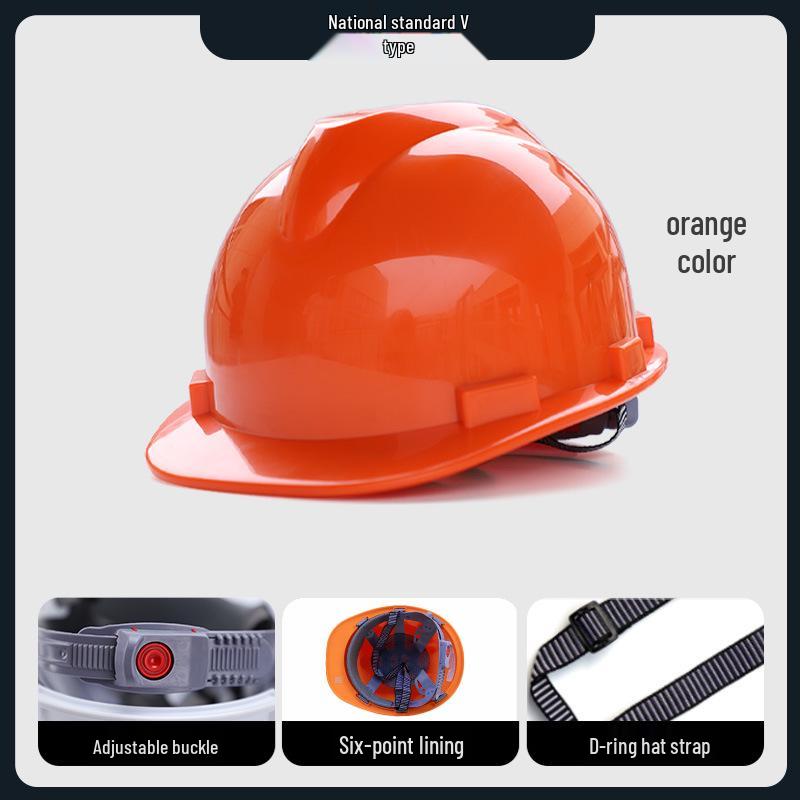 Iron Head V-Type Safety Helmet: Anti-Smash, Impact-Resistant, Ideal for Construction Engineers