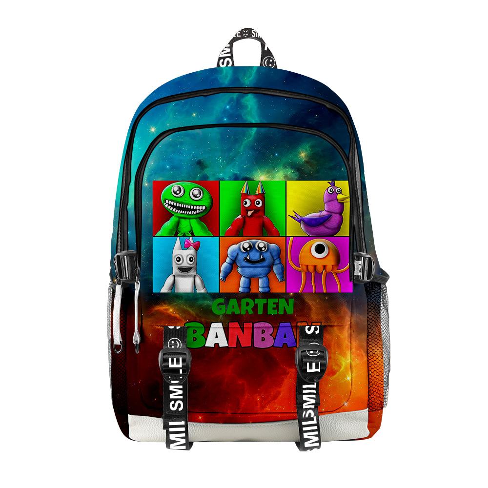 Cartoon Youthful School Bags Unisex Garten Of Banban Travel Bags 3D Print Oxford Waterproof Notebook Multifunction Backpacks