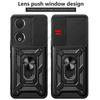 Slide Camera Lens Funda for Honor X7B CLK-LX1, CLK-LX2, CLK-LX3 Case Armor Ring Stand Protect Cover for Huawei Honor X7B Capa