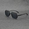 Mens Pilot Aviator Black Sunglasses Protection Shades Polarized Sunglasses