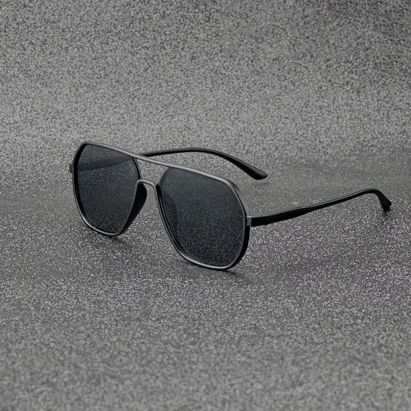 Mens Pilot Aviator Black Sunglasses Protection Shades Polarized Sunglasses