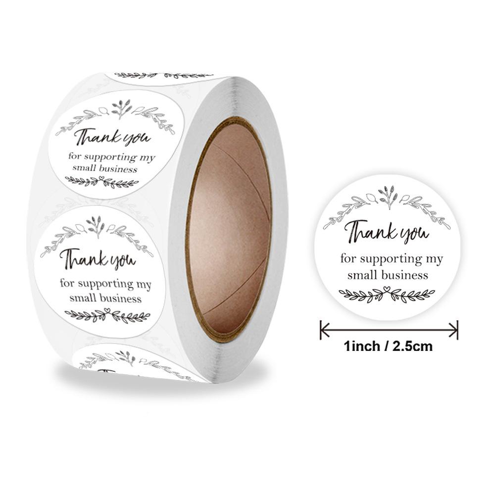 100-500Pcs High-Quality White High-Quality Thank High-Quality You High-Quality Stickers High-Quality Labels High-Quality Seals High-Quality Thank