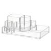 Clear PS Plastic Makeup Box: Multifunctional Desktop Organizer and Jewelry Display Stand