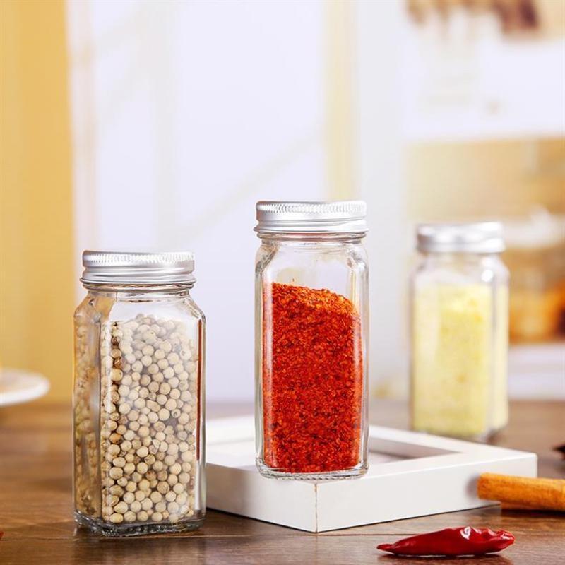 5/10/15Pcs 100Ml Empty Jars Plastic Spice Bottles Set For Storing Barbecue Seasoning Salt Pepper With Spice Rack Holds