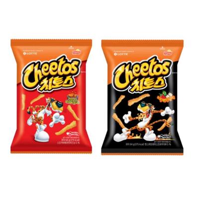Lotte Cheetos Smoky Barbecue64g) / Salda un pikanta garša (64g) – Korejas uzkoda