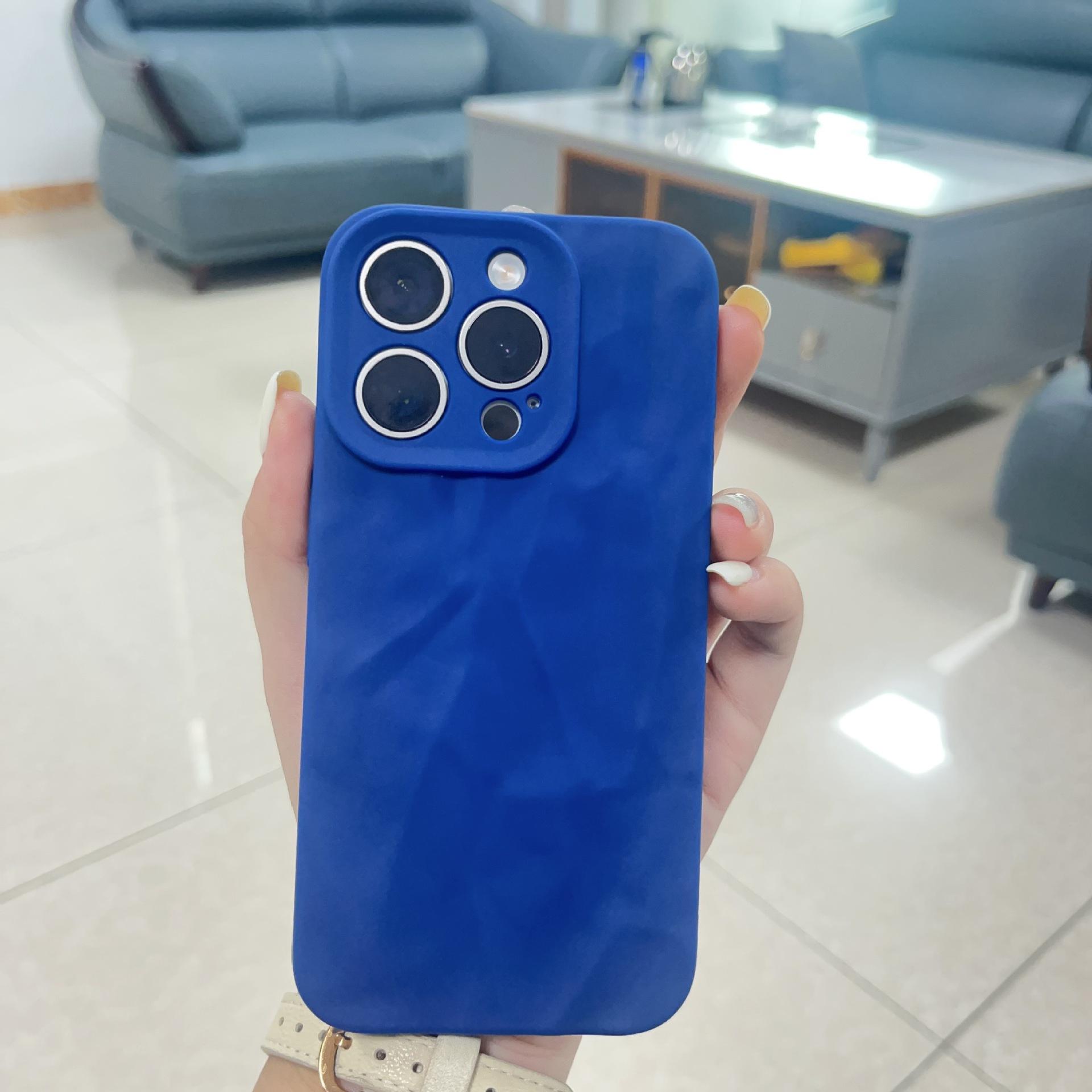 

Applicable To Apple 16 High End Pleated Mobile Phone Case Summer IPhone 15pro All Inclusive 13tpu Matte Protective Case Apple 12