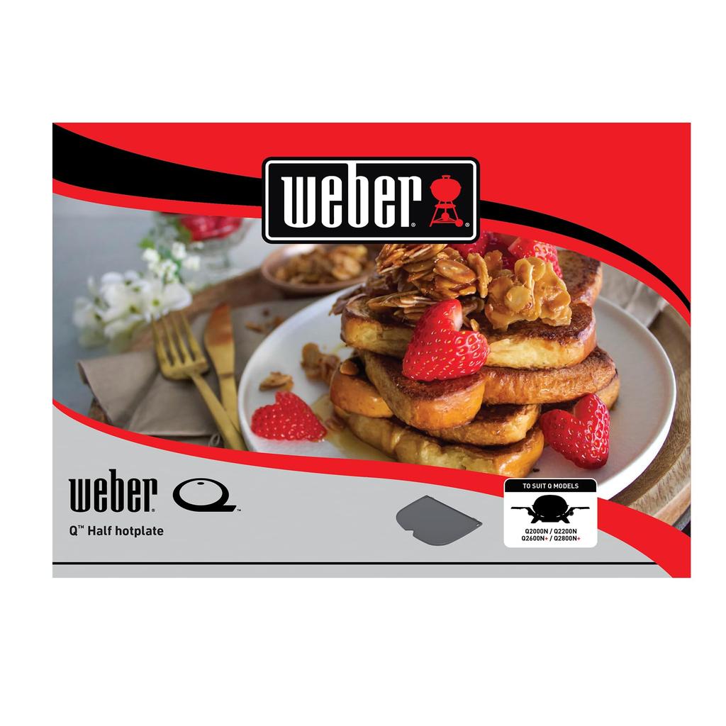 Weber Q2800N Portable Gas Grill Dedicated Griddle Number Japanese + Half-Size (Part 3400167) [Genuine Product, 2-Year Warranty]