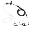 3 Sets HRT‑1 Mobile Phone Air Tube Headset with Microphone 3.5mm Plug Wired EarphoneBlack