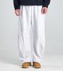 Beoteunseoul Lycra Curved Elastic Waist Pants (White)