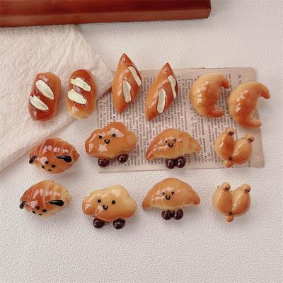Baby Mädchen Niedlicher Simulationsessen Haarspange Kinder Harz Croissants Waffeln Kekse Haarnadel Für Kinder Zubehör